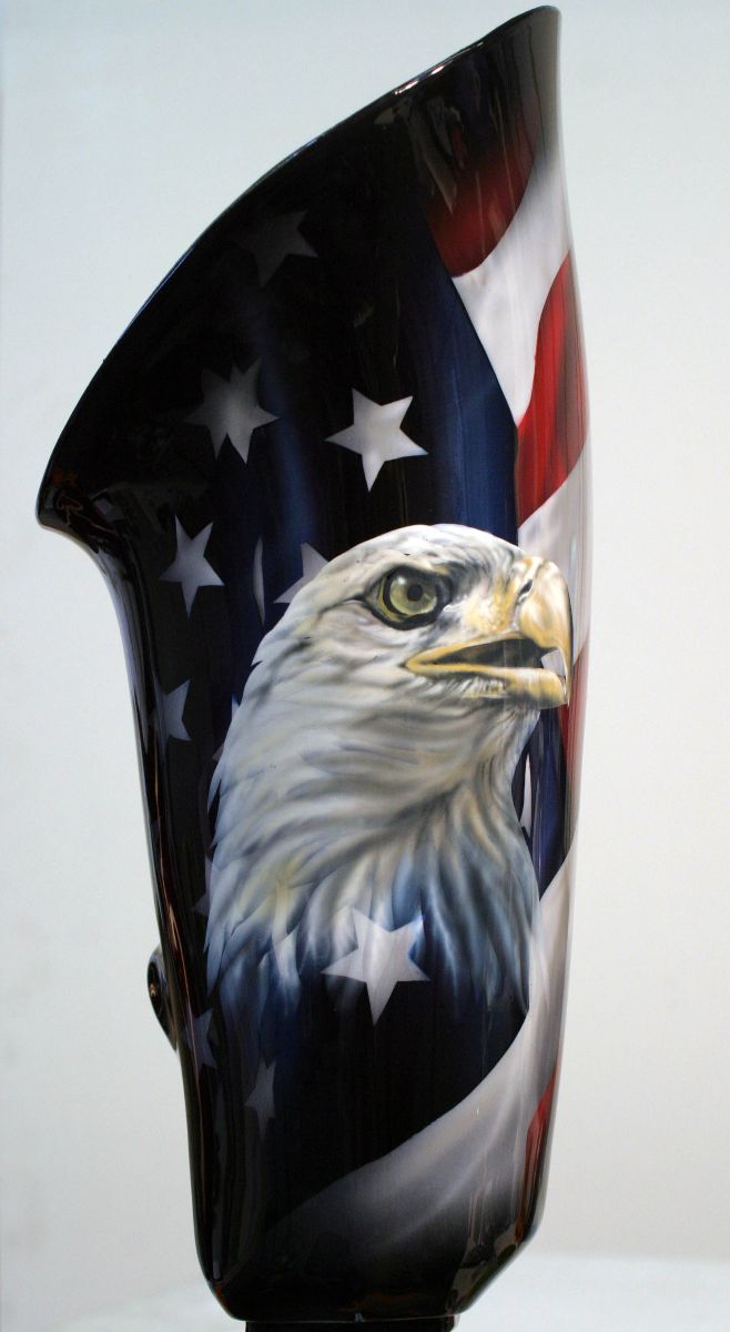 Our 1st replication of the GTOPI.com Signature Design by Dalton Tattoo Sporting the Americam Flag and Bald Eagle  