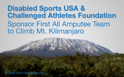 Sponsor First All Amputee Team to Climb Mt. Kilimanjaro