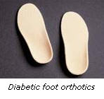 Diabetic foot orthotics